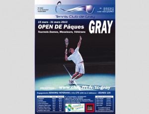 Affiche de tournoi de tennis