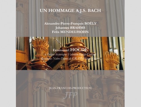 Digipack, livret et galette du CD audio « Hommage à J.S Bach – Emmanuel Hocdé »